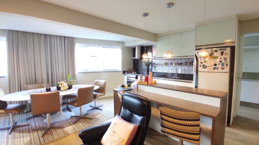 Apartamento Mobiliado no Centro de Jaraguá do Sul com Terraço