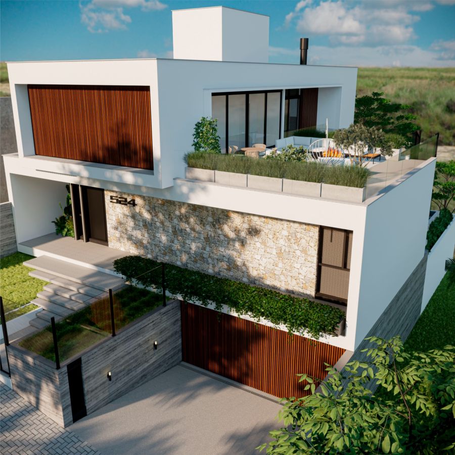 Casa de Alto Padrão à Venda no Bairro Amizade | 401m², 4 Suítes, Rooftop e Vista para Montanhas