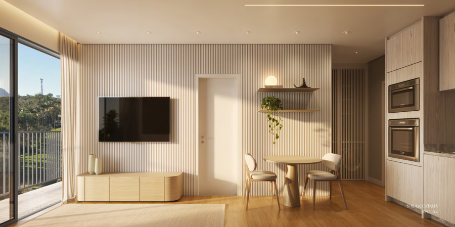 Imagem Apartamento na planta de 1 quarto de 36 a 44,11 m² no Nova Brasília em Jaraguá do Sul