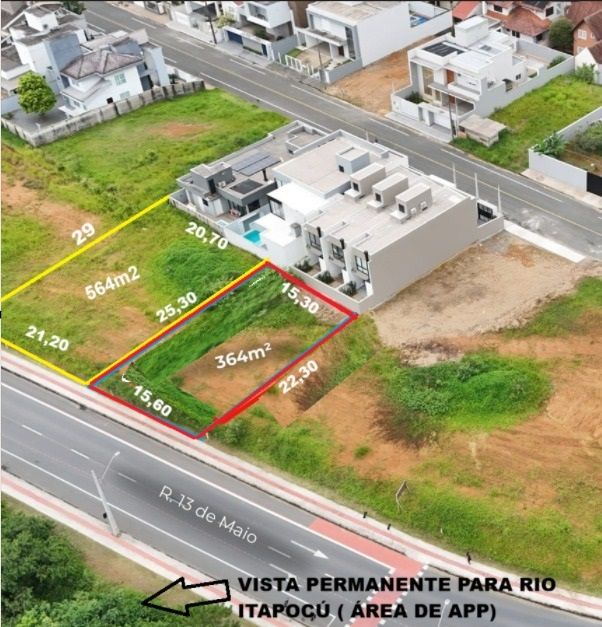 Terreno Comercial no bairro Amizade com 564m² e vista privilegiada