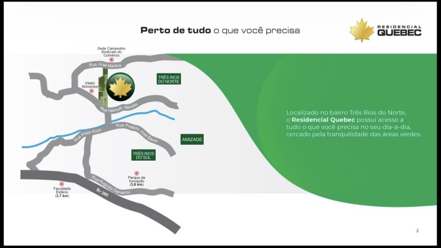 Imagem Lotes no Residencial Quebec - Bairro Três Rios do Norte
