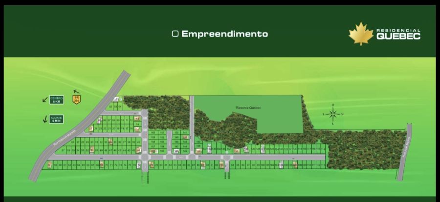 Lotes no Residencial Quebec - Bairro Três Rios do Norte