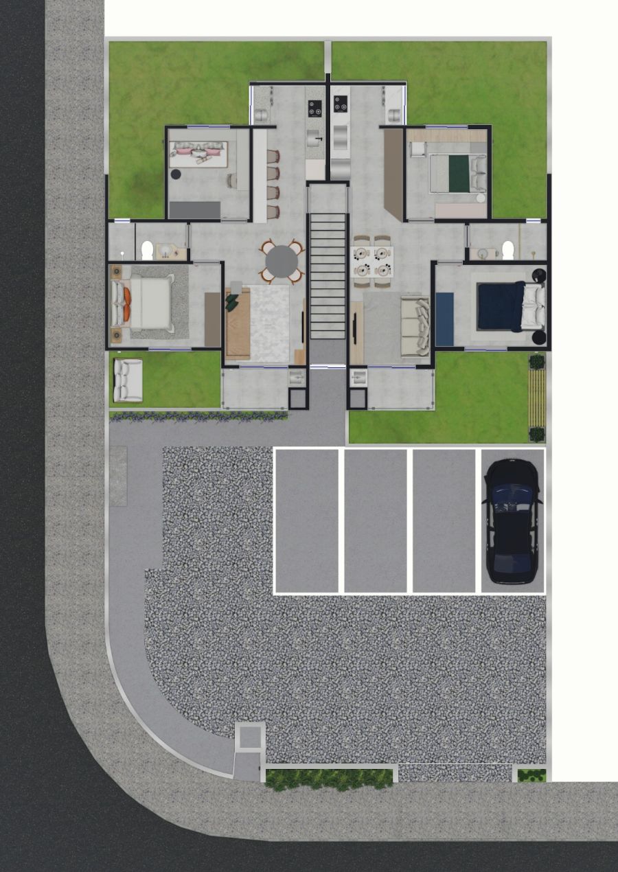 Imagem Apartamento de 2 Dormitórios e 1 Vaga à Venda  ( Apartamento 2 Piso )