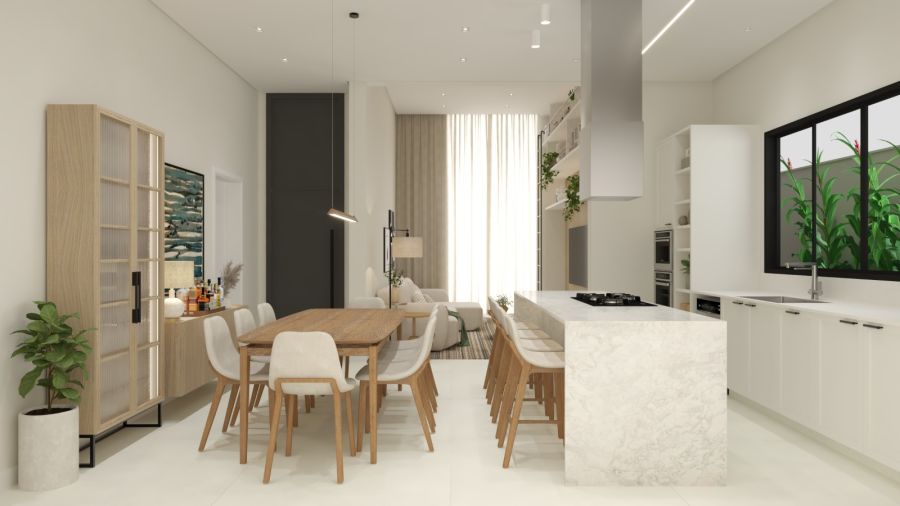 Imagem Casa Alto Padrão à Venda no Tifa Martins | 195 m², 3 Suítes e Piscina