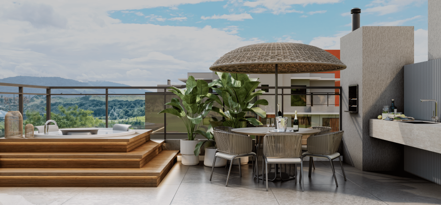 Imagem Apartamento em Penha com 2 Suítes e Estrutura Home Resort