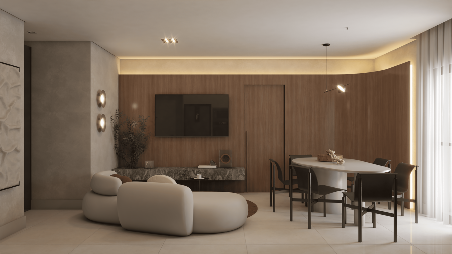 Imagem Apartamento em Penha com 1 Suíte + 2 Dormitórios | Zaya Home & Resort